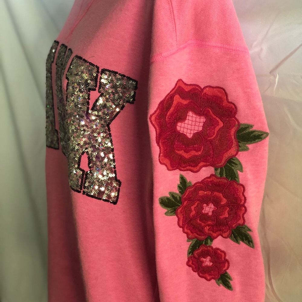VS pink sequin crewneck